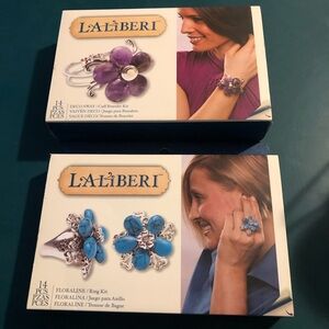 Purple and Blue Jewelry Set